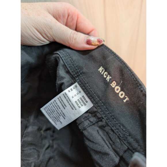 American Eagle Super Stretch Kick Boot Chino Pants Women’s Size 12 Short Black - Picture 8 of 10